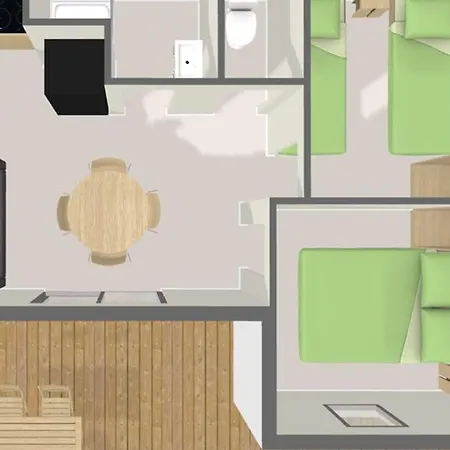 39m² Pour 4 Personnes Avec Terrasse - Api-1-52-669 *